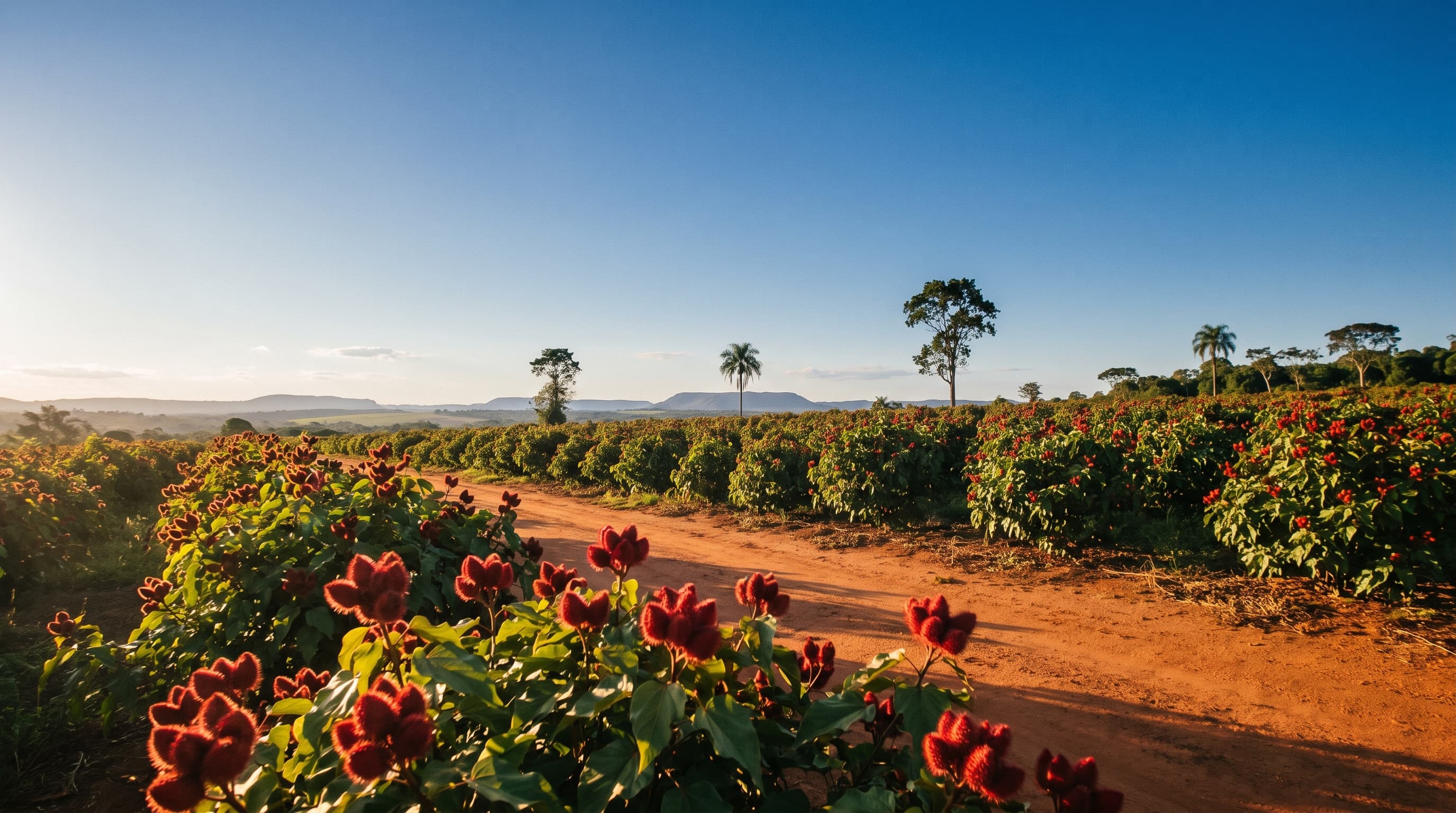 Urucum: o vermelho do Brasil.